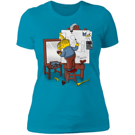 T-Shirts Turquoise / S Autoretrato de Ralpha Women's Premium T-Shirt