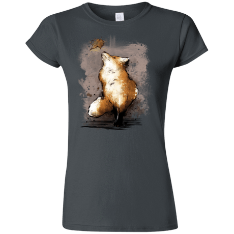 T-Shirts Charcoal / S Autumn Fox Junior Slimmer-Fit T-Shirt