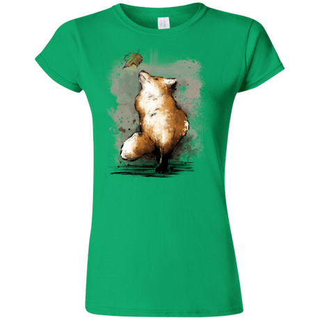 T-Shirts Irish Green / S Autumn Fox Junior Slimmer-Fit T-Shirt