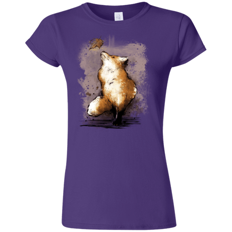 T-Shirts Purple / S Autumn Fox Junior Slimmer-Fit T-Shirt