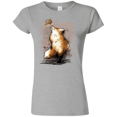 T-Shirts Sport Grey / S Autumn Fox Junior Slimmer-Fit T-Shirt