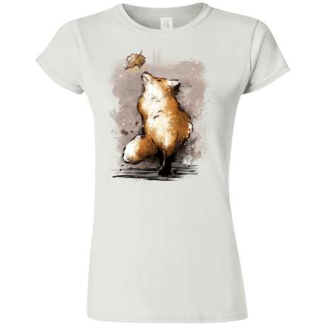 T-Shirts White / S Autumn Fox Junior Slimmer-Fit T-Shirt