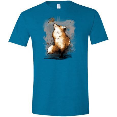 T-Shirts Antique Sapphire / S Autumn Fox Men's Semi-Fitted Softstyle
