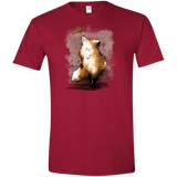 T-Shirts Cardinal Red / S Autumn Fox Men's Semi-Fitted Softstyle