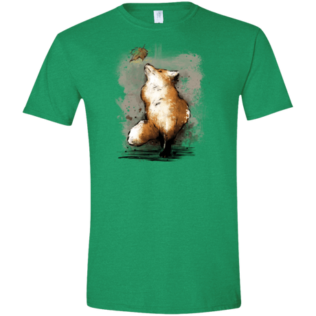 T-Shirts Heather Irish Green / S Autumn Fox Men's Semi-Fitted Softstyle