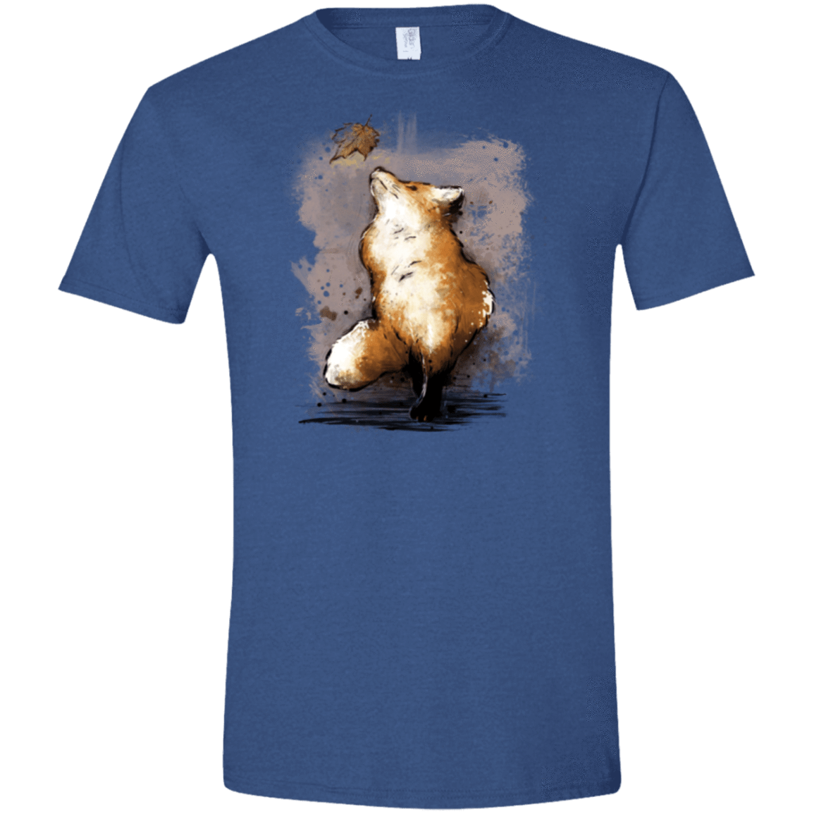 T-Shirts Heather Royal / X-Small Autumn Fox Men's Semi-Fitted Softstyle