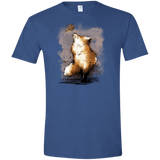 T-Shirts Heather Royal / X-Small Autumn Fox Men's Semi-Fitted Softstyle