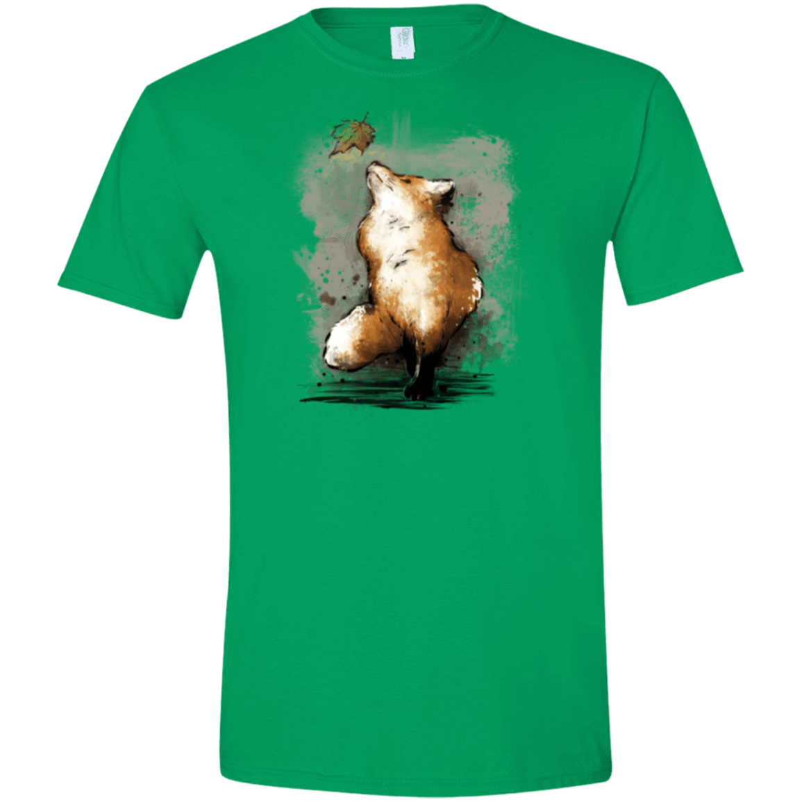 T-Shirts Irish Green / S Autumn Fox Men's Semi-Fitted Softstyle