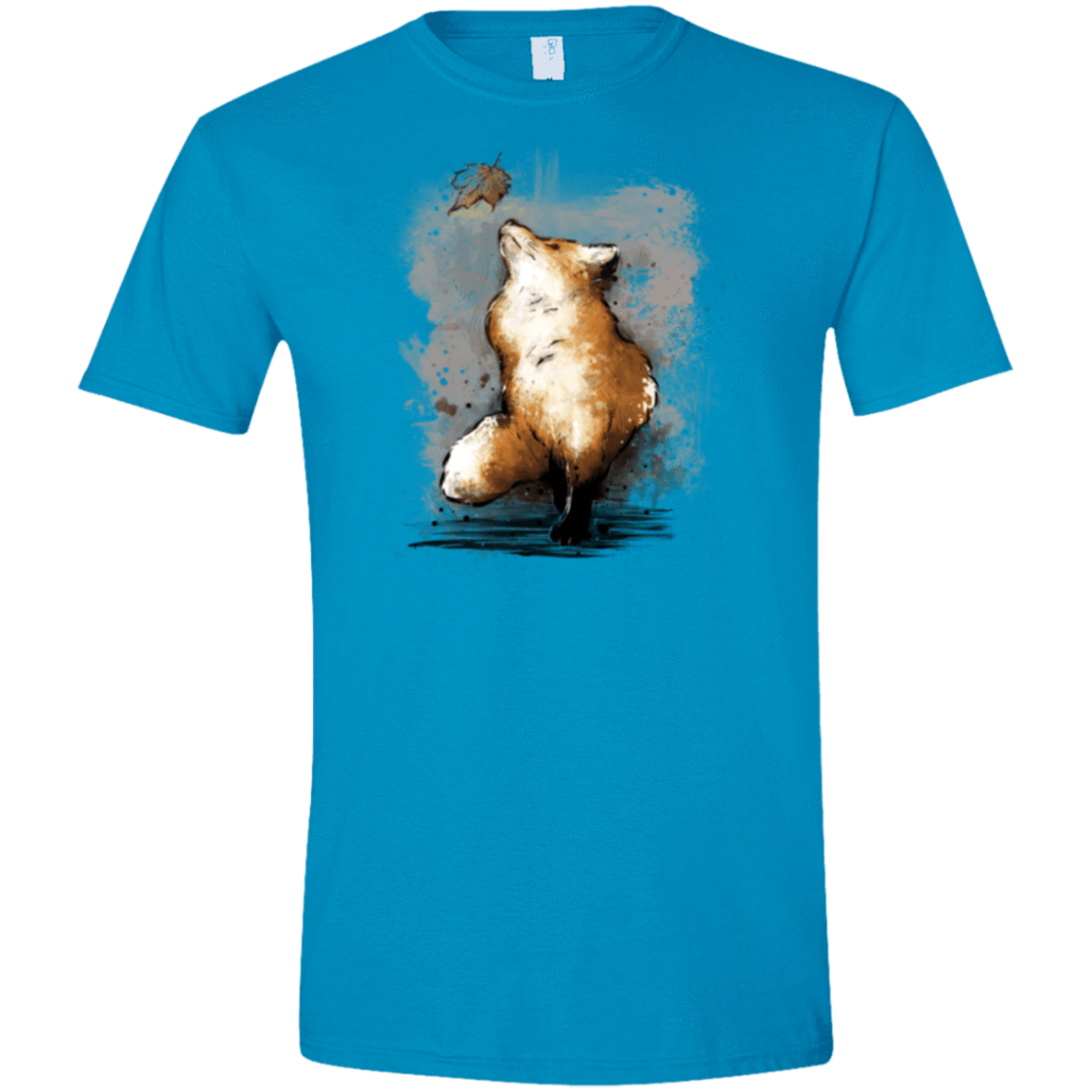 T-Shirts Sapphire / S Autumn Fox Men's Semi-Fitted Softstyle