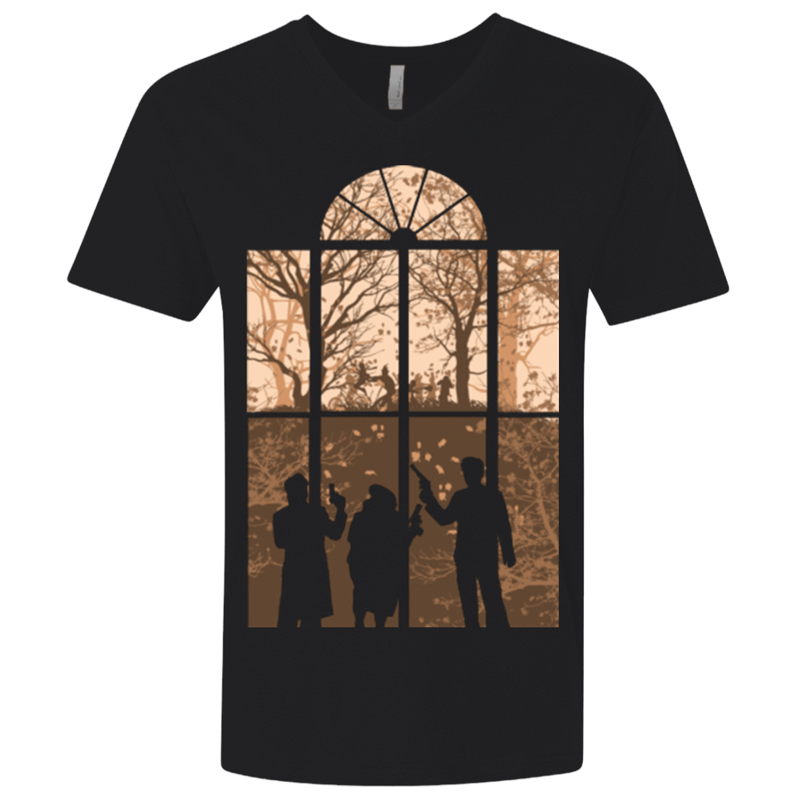 T-Shirts Black / X-Small Autumn in Astoria 1 Men's Premium V-Neck