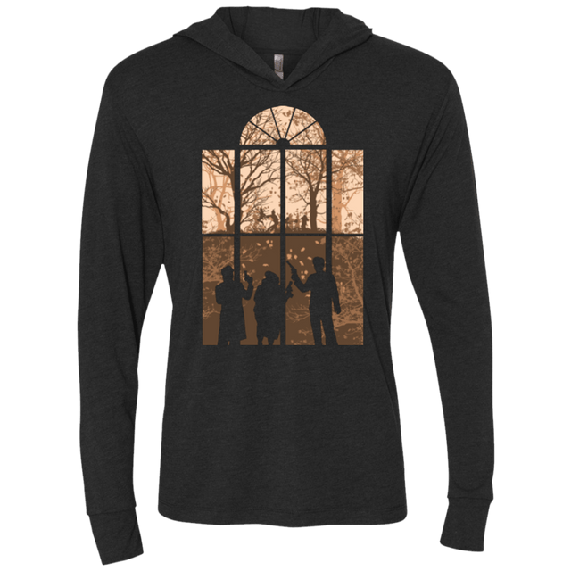 T-Shirts Vintage Black / X-Small Autumn in Astoria 1 Triblend Long Sleeve Hoodie Tee