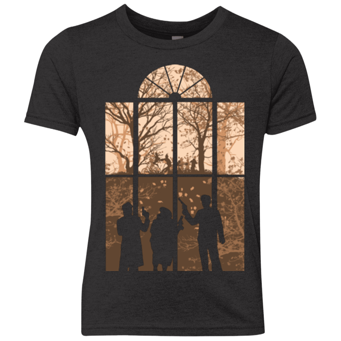 T-Shirts Vintage Black / YXS Autumn in Astoria 1 Youth Triblend T-Shirt