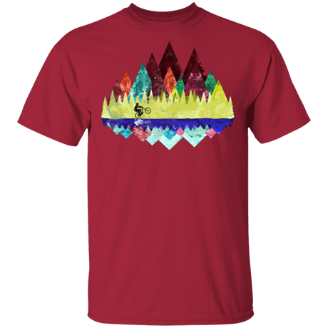 T-Shirts Cardinal / S Autumn Mountain Bike Ride T-Shirt