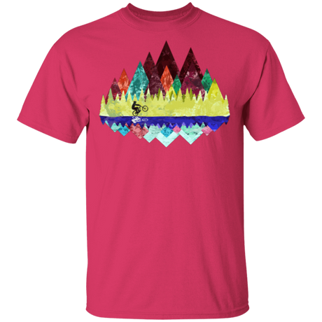 T-Shirts Heliconia / S Autumn Mountain Bike Ride T-Shirt