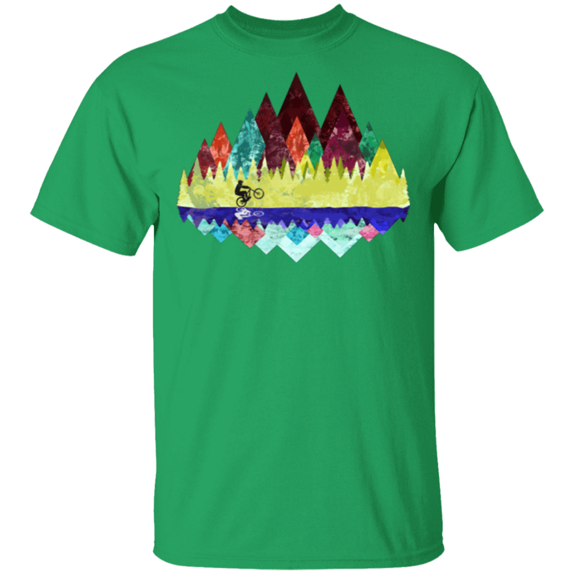 T-Shirts Irish Green / S Autumn Mountain Bike Ride T-Shirt