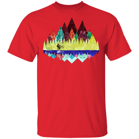 T-Shirts Red / S Autumn Mountain Bike Ride T-Shirt