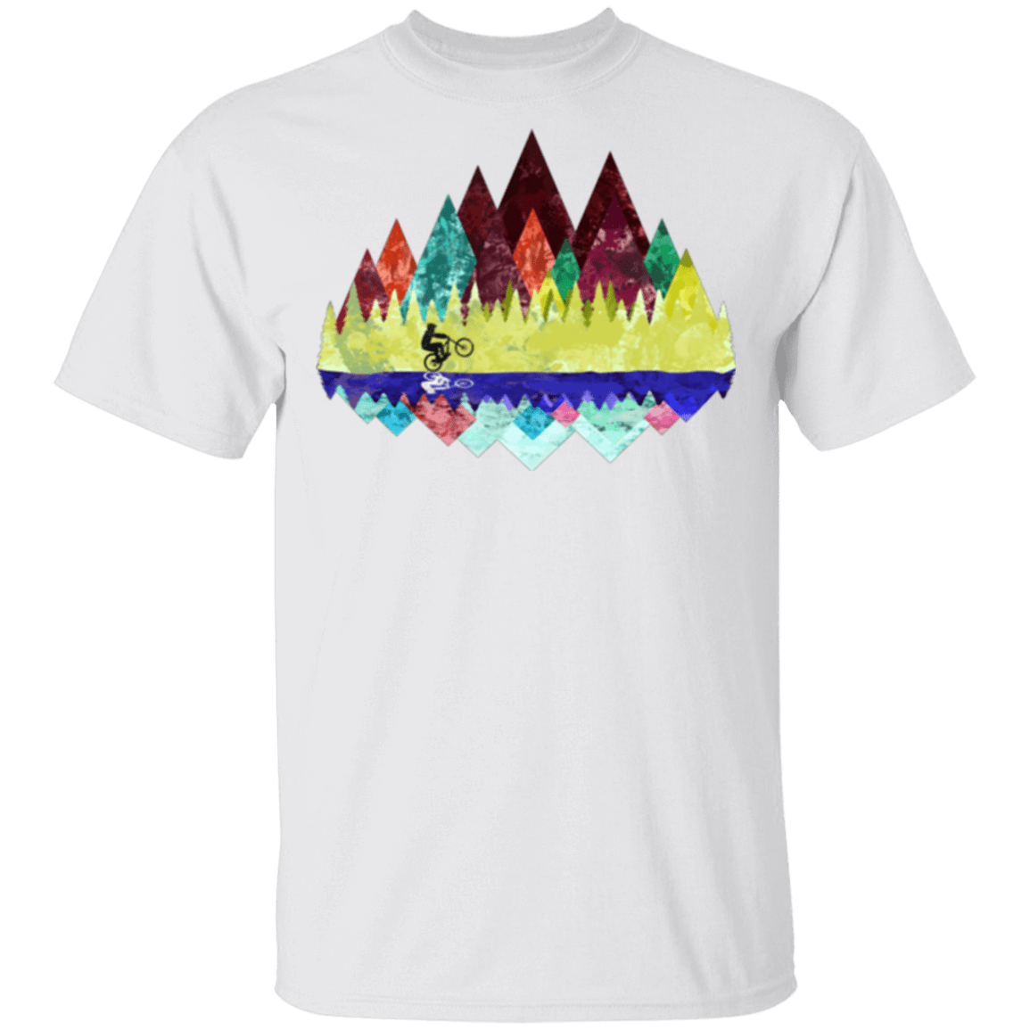 T-Shirts White / S Autumn Mountain Bike Ride T-Shirt