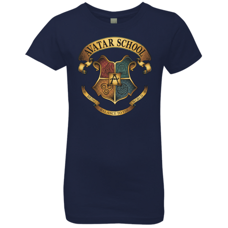 T-Shirts Midnight Navy / YXS Avatar School (2) Girls Premium T-Shirt