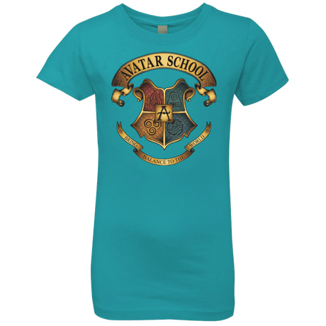 T-Shirts Tahiti Blue / YXS Avatar School (2) Girls Premium T-Shirt