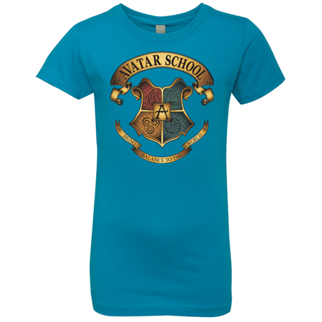 T-Shirts Turquoise / YXS Avatar School (2) Girls Premium T-Shirt