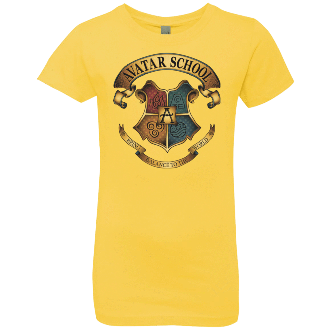 T-Shirts Vibrant Yellow / YXS Avatar School (2) Girls Premium T-Shirt