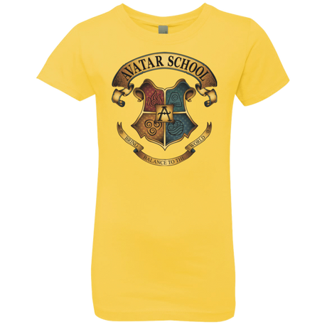 T-Shirts Vibrant Yellow / YXS Avatar School (2) Girls Premium T-Shirt