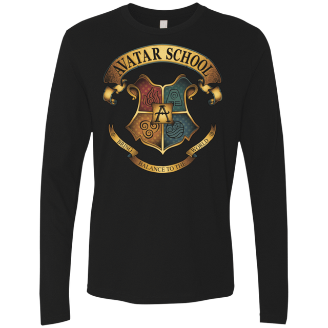 T-Shirts Black / Small Avatar School (2) Men's Premium Long Sleeve