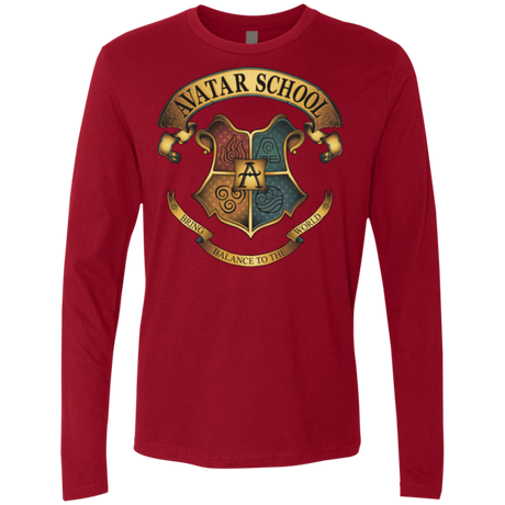 T-Shirts Cardinal / Small Avatar School (2) Men's Premium Long Sleeve