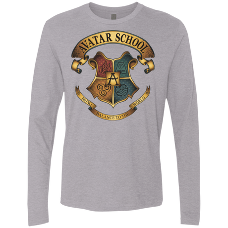 T-Shirts Heather Grey / Small Avatar School (2) Men's Premium Long Sleeve