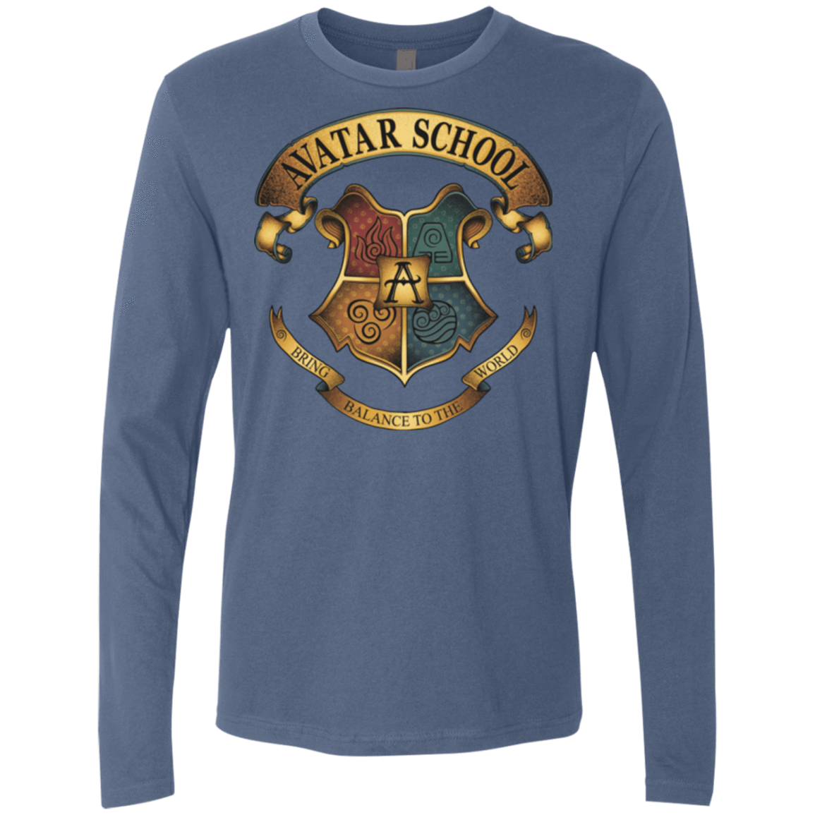 T-Shirts Indigo / Small Avatar School (2) Men's Premium Long Sleeve