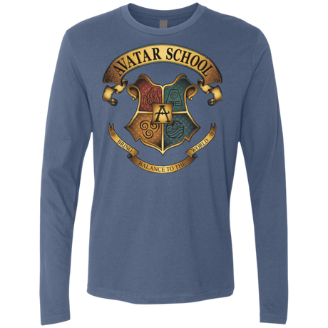 T-Shirts Indigo / Small Avatar School (2) Men's Premium Long Sleeve