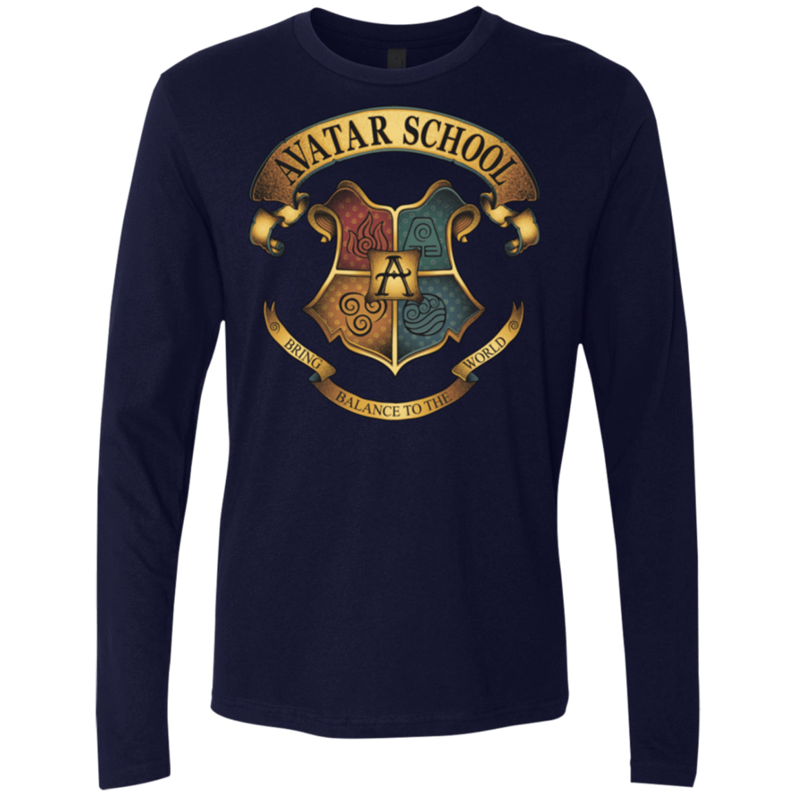 T-Shirts Midnight Navy / Small Avatar School (2) Men's Premium Long Sleeve