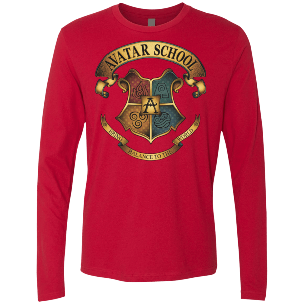 T-Shirts Red / Small Avatar School (2) Men's Premium Long Sleeve
