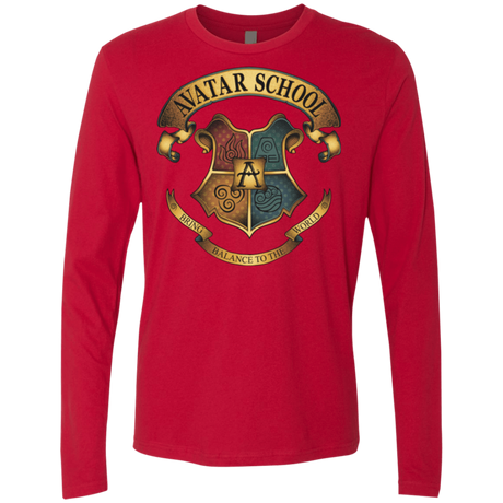 T-Shirts Red / Small Avatar School (2) Men's Premium Long Sleeve