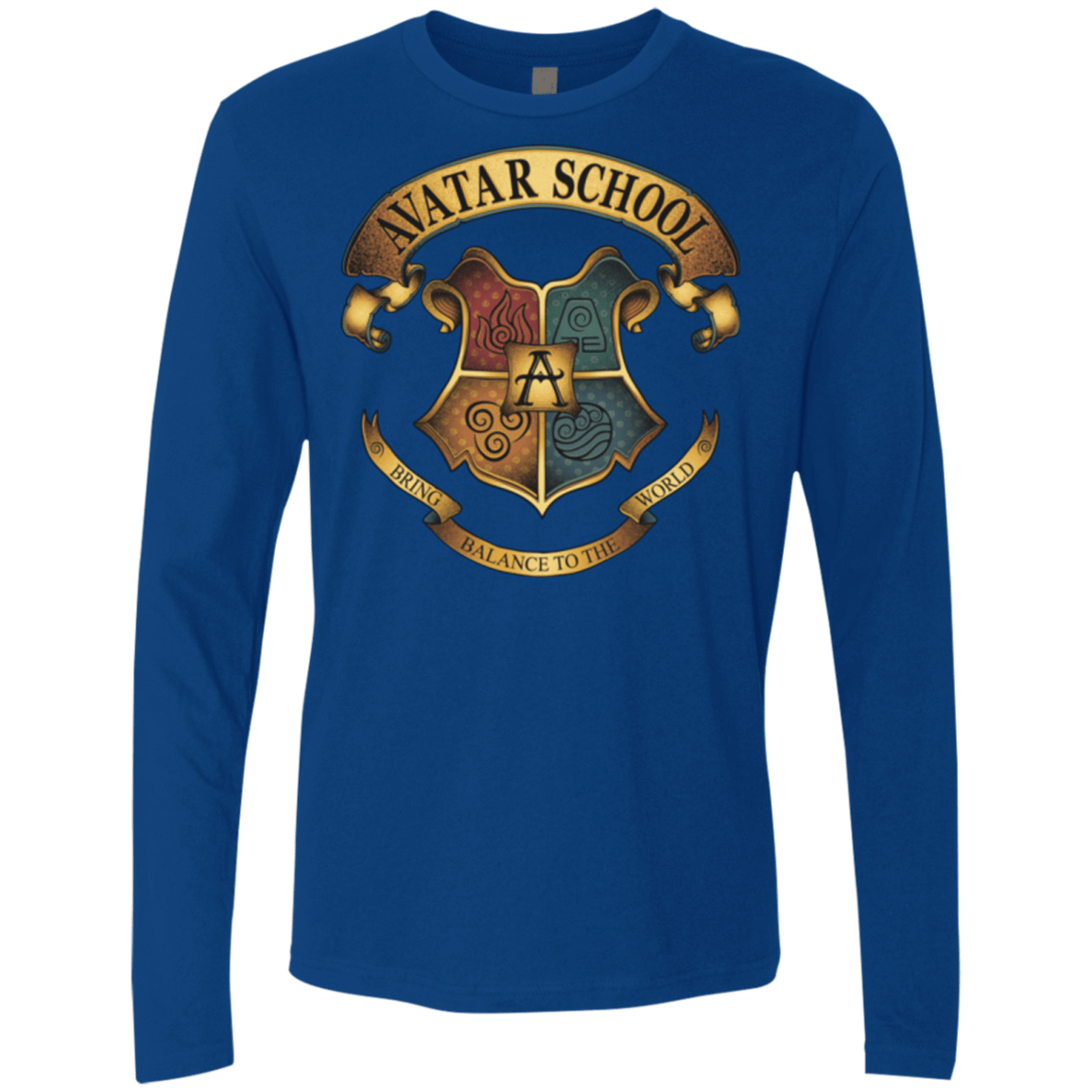 T-Shirts Royal / Small Avatar School (2) Men's Premium Long Sleeve