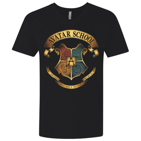 T-Shirts Black / X-Small Avatar School (2) Men's Premium V-Neck