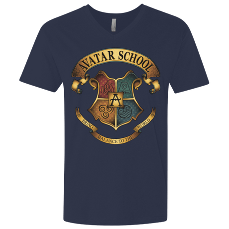 T-Shirts Midnight Navy / X-Small Avatar School (2) Men's Premium V-Neck