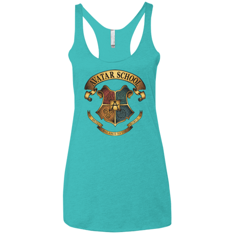 T-Shirts Tahiti Blue / X-Small Avatar School (2) Women's Triblend Racerback Tank
