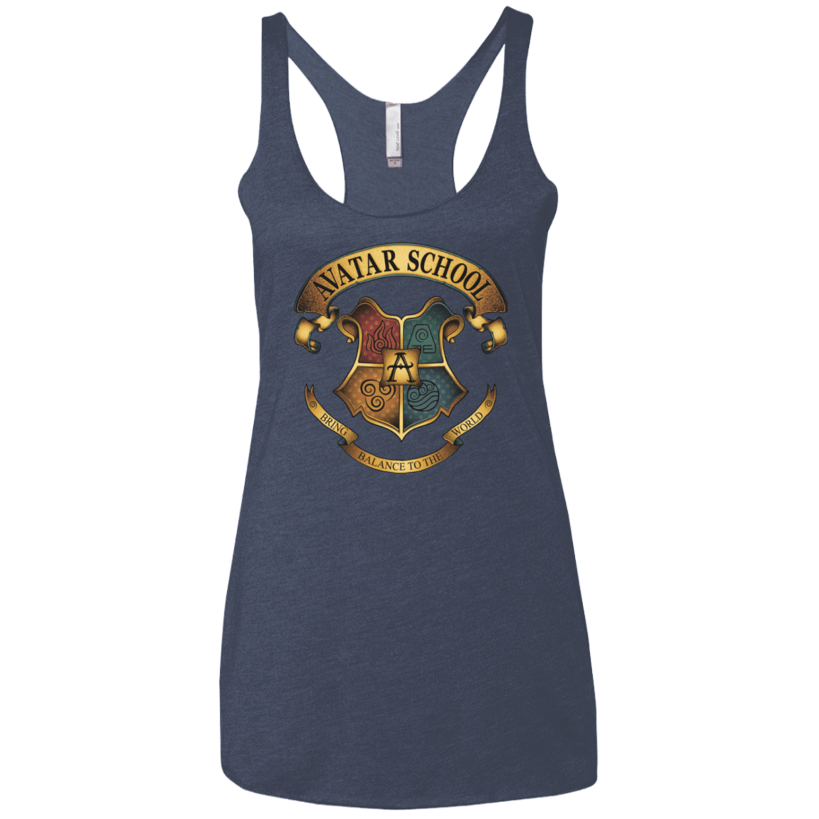 T-Shirts Vintage Navy / X-Small Avatar School (2) Women's Triblend Racerback Tank