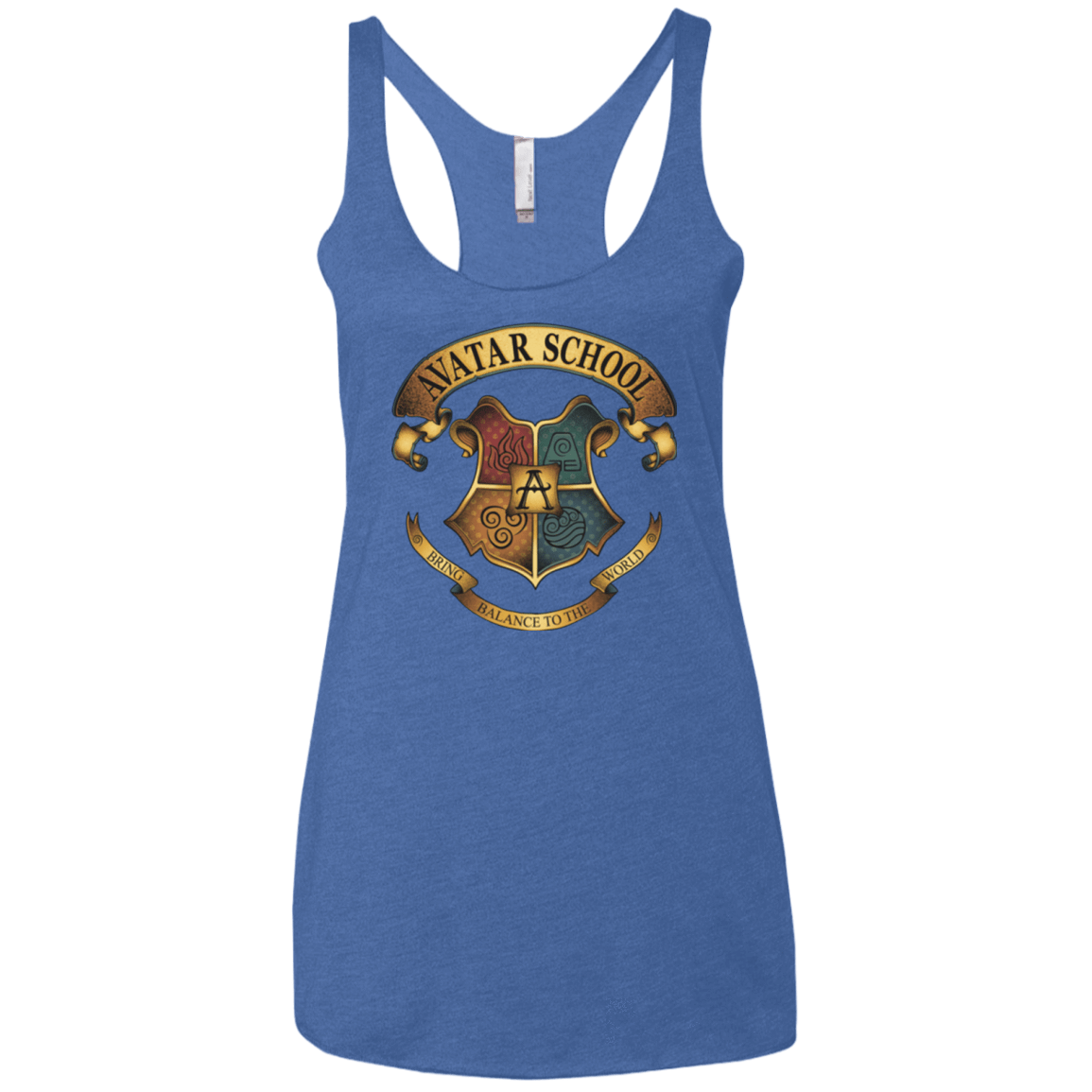 T-Shirts Vintage Royal / X-Small Avatar School (2) Women's Triblend Racerback Tank