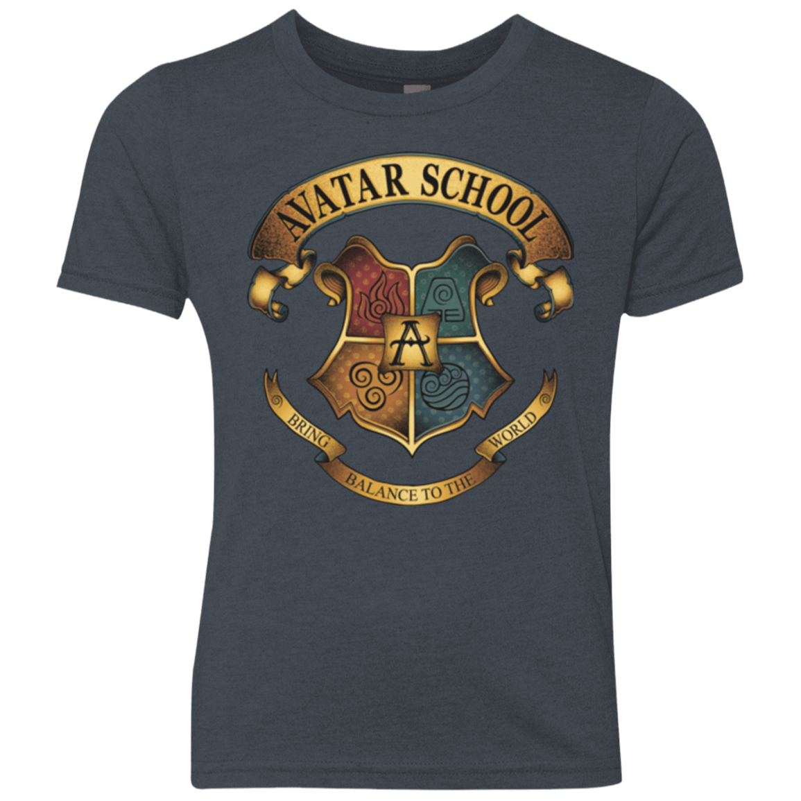 T-Shirts Vintage Navy / YXS Avatar School (2) Youth Triblend T-Shirt
