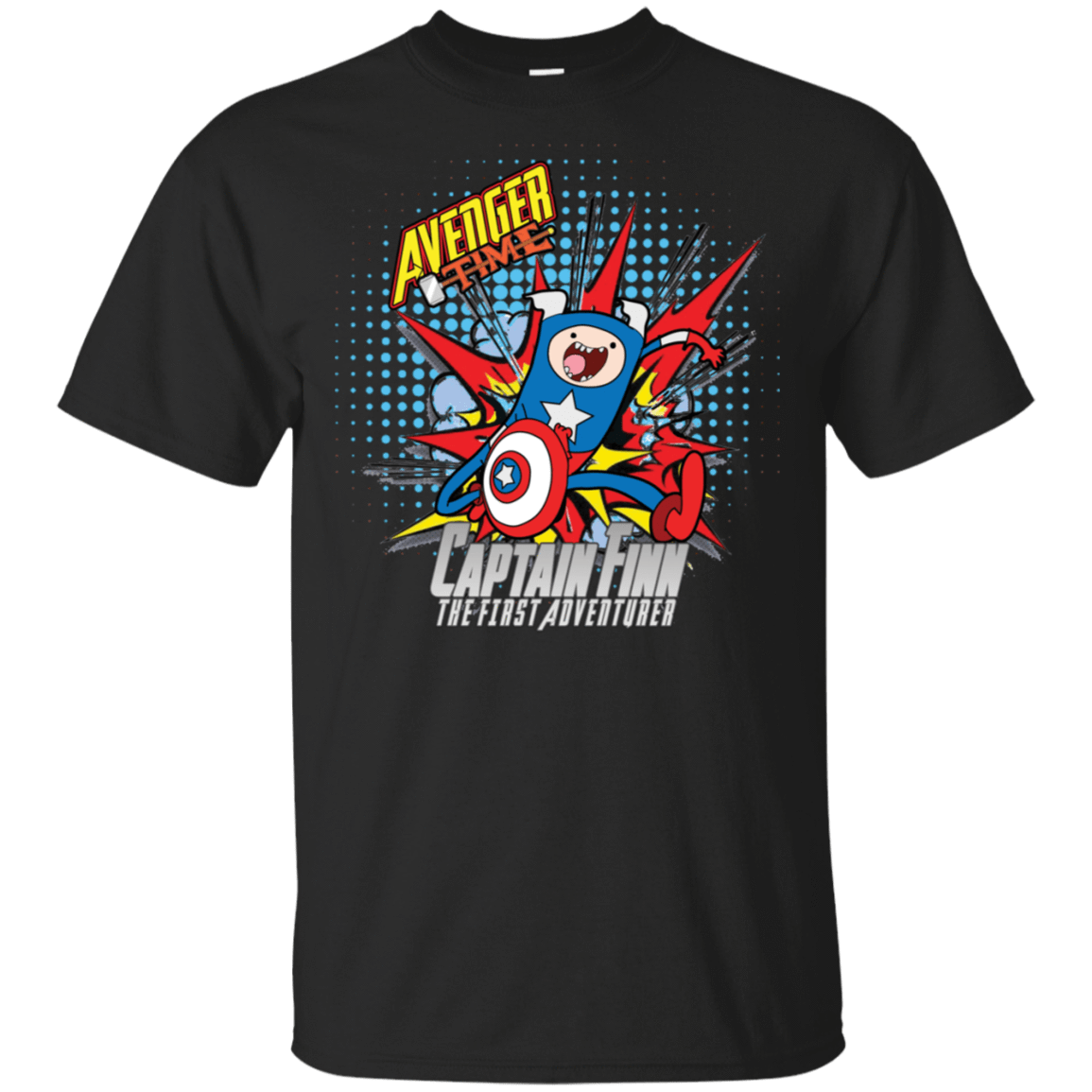T-Shirts Black / S Avenger Time Captain Finn T-Shirt
