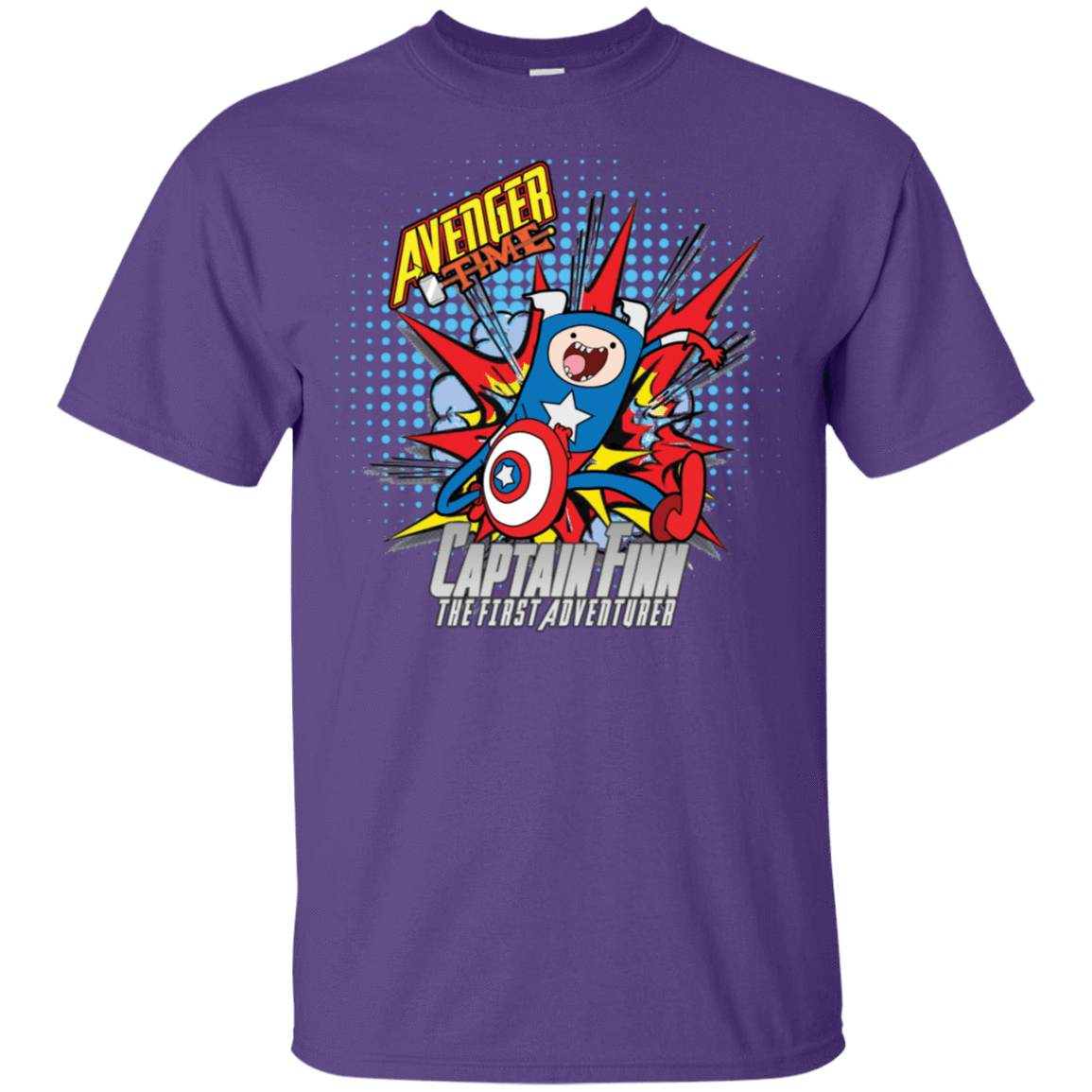 T-Shirts Purple / S Avenger Time Captain Finn T-Shirt