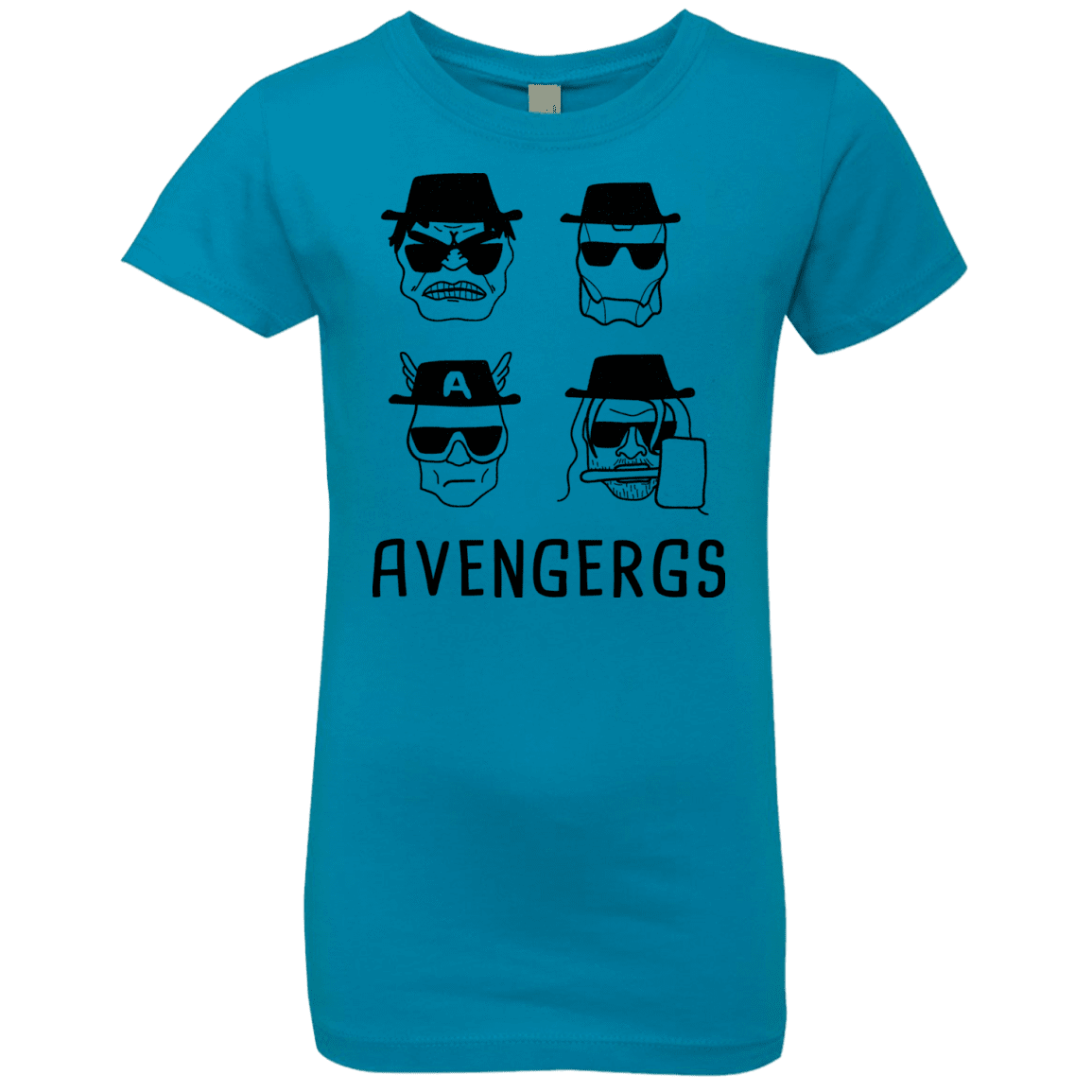 T-Shirts Turquoise / YXS Avengergs Girls Premium T-Shirt