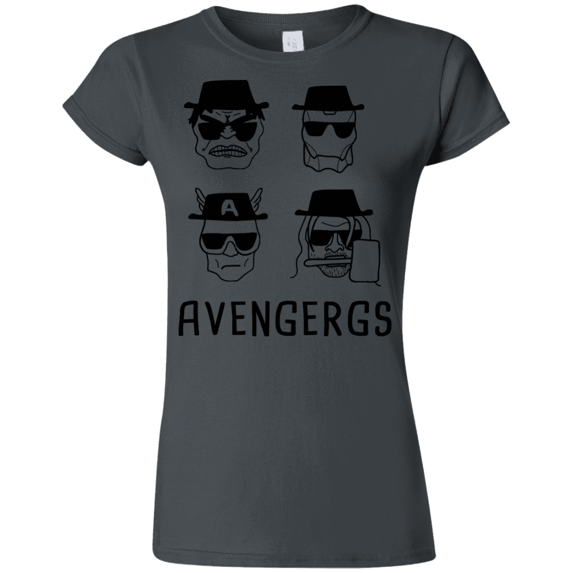 T-Shirts Charcoal / S Avengergs Junior Slimmer-Fit T-Shirt