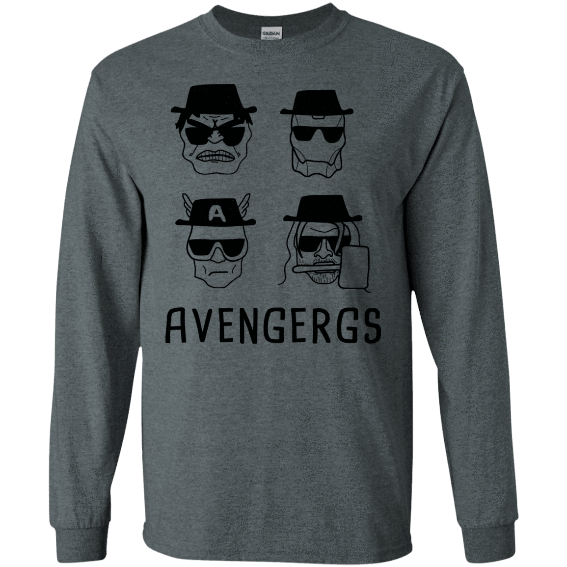 T-Shirts Dark Heather / S Avengergs Men's Long Sleeve T-Shirt