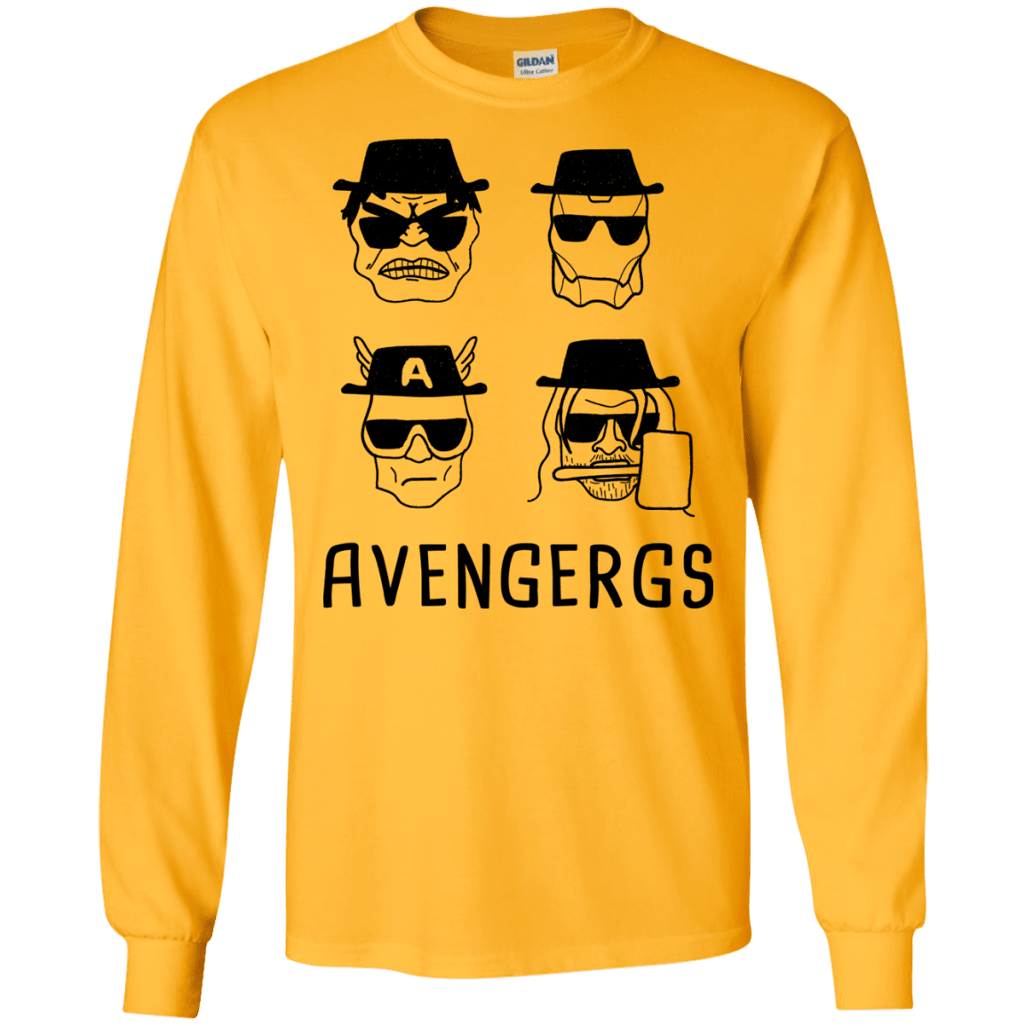 T-Shirts Gold / S Avengergs Men's Long Sleeve T-Shirt