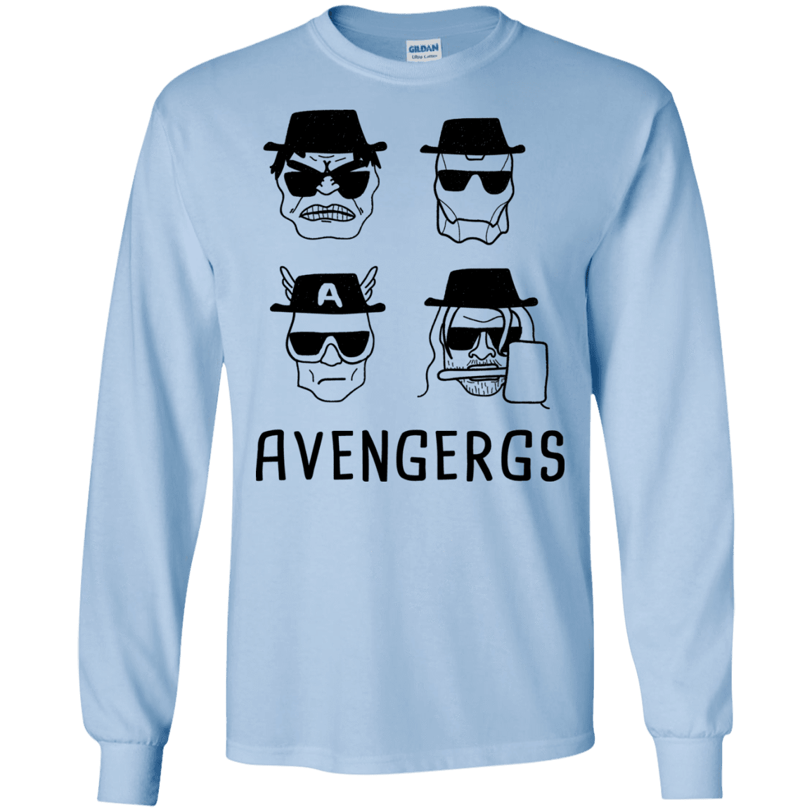 T-Shirts Light Blue / S Avengergs Men's Long Sleeve T-Shirt