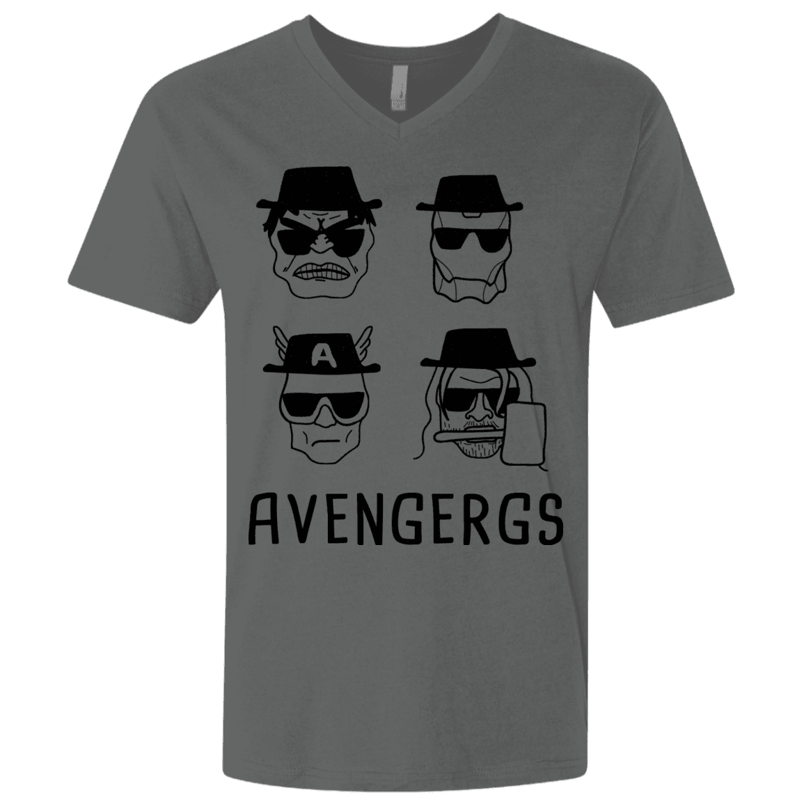 T-Shirts Heavy Metal / X-Small Avengergs Men's Premium V-Neck