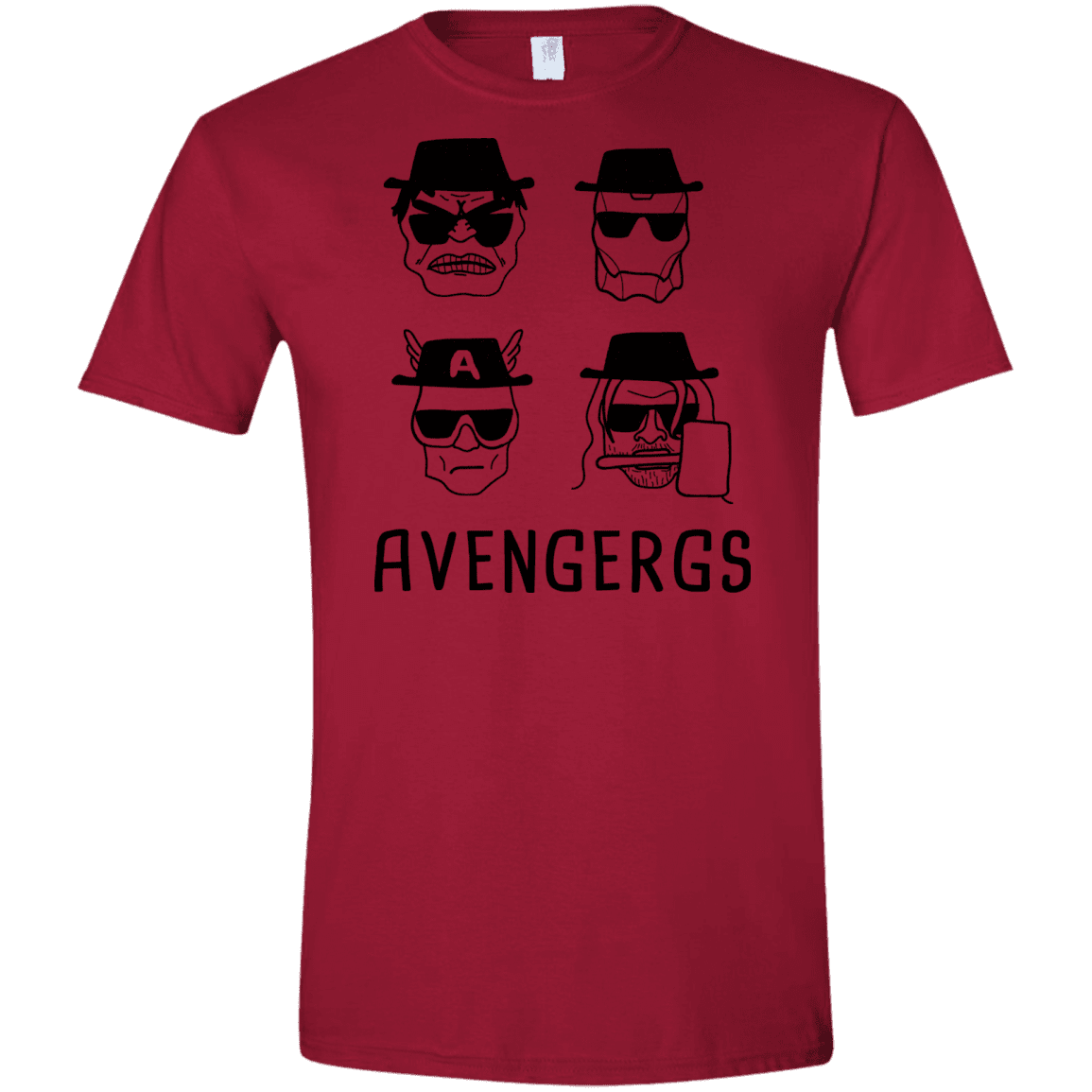 T-Shirts Cardinal Red / S Avengergs Men's Semi-Fitted Softstyle
